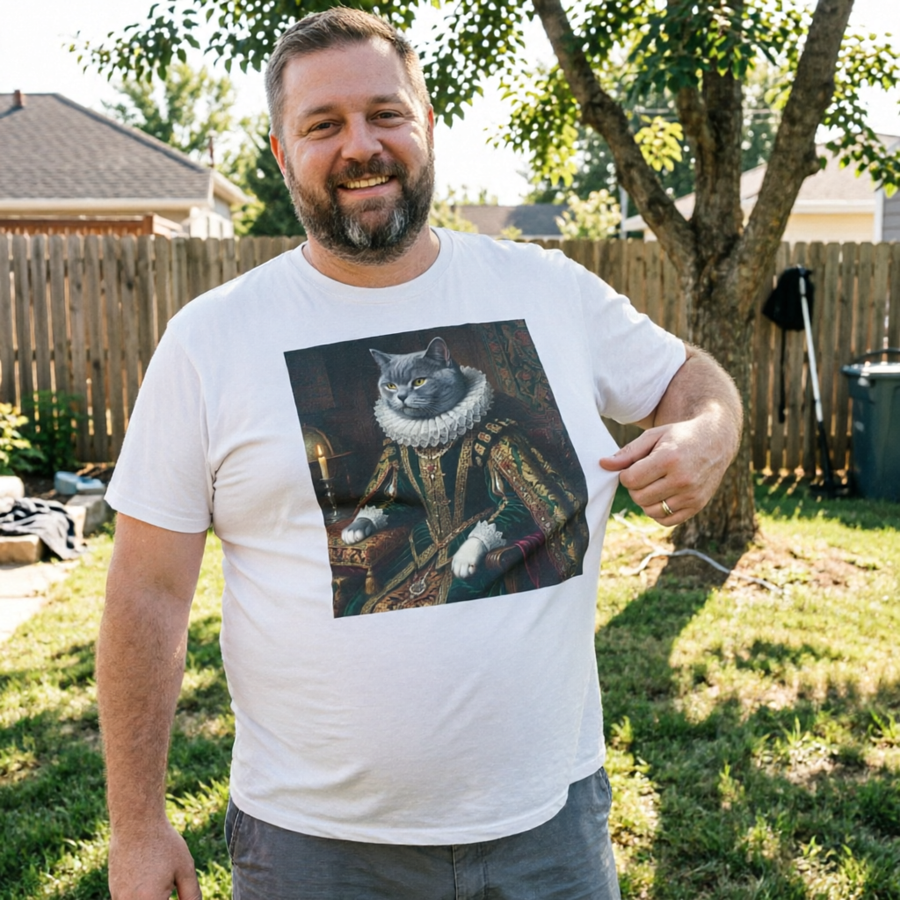 Custom Pet Portrait — Unisex T-Shirt