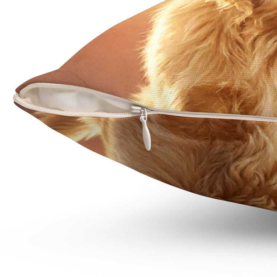 Custom Pet Portrait — Throw Pillow (18"×18")