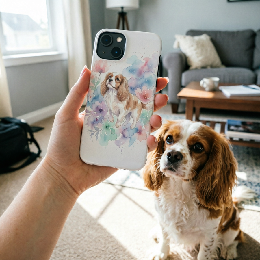 Custom Pet Portrait — Slim Phone Case