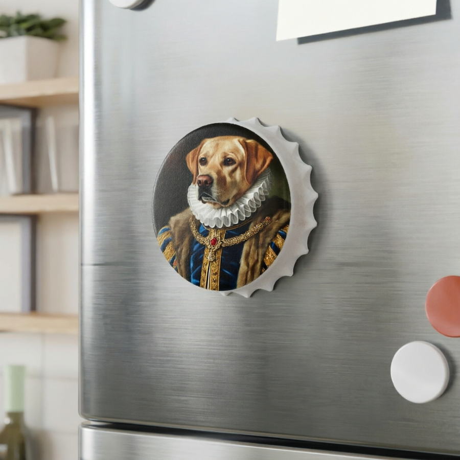 Custom Pet Portrait — Bottle Opener Magnet