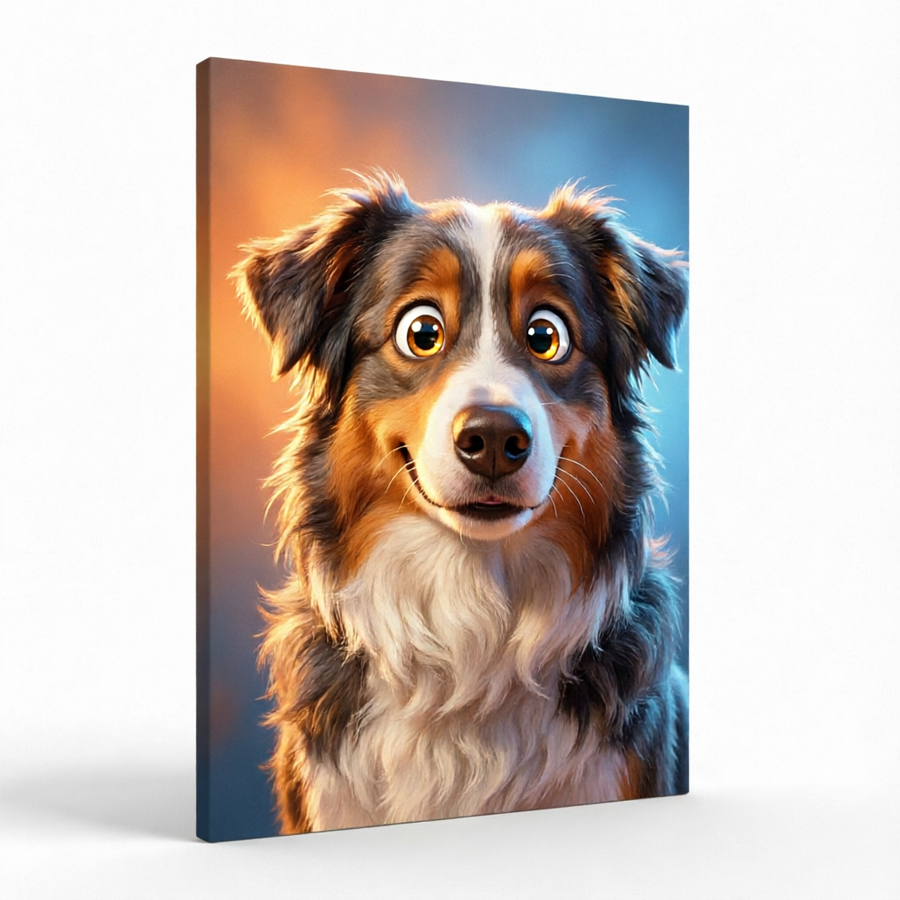 Custom Pet Portrait — Canvas Print