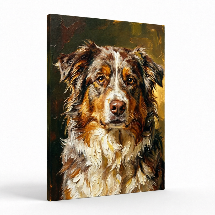 Custom Pet Portrait — Canvas Print