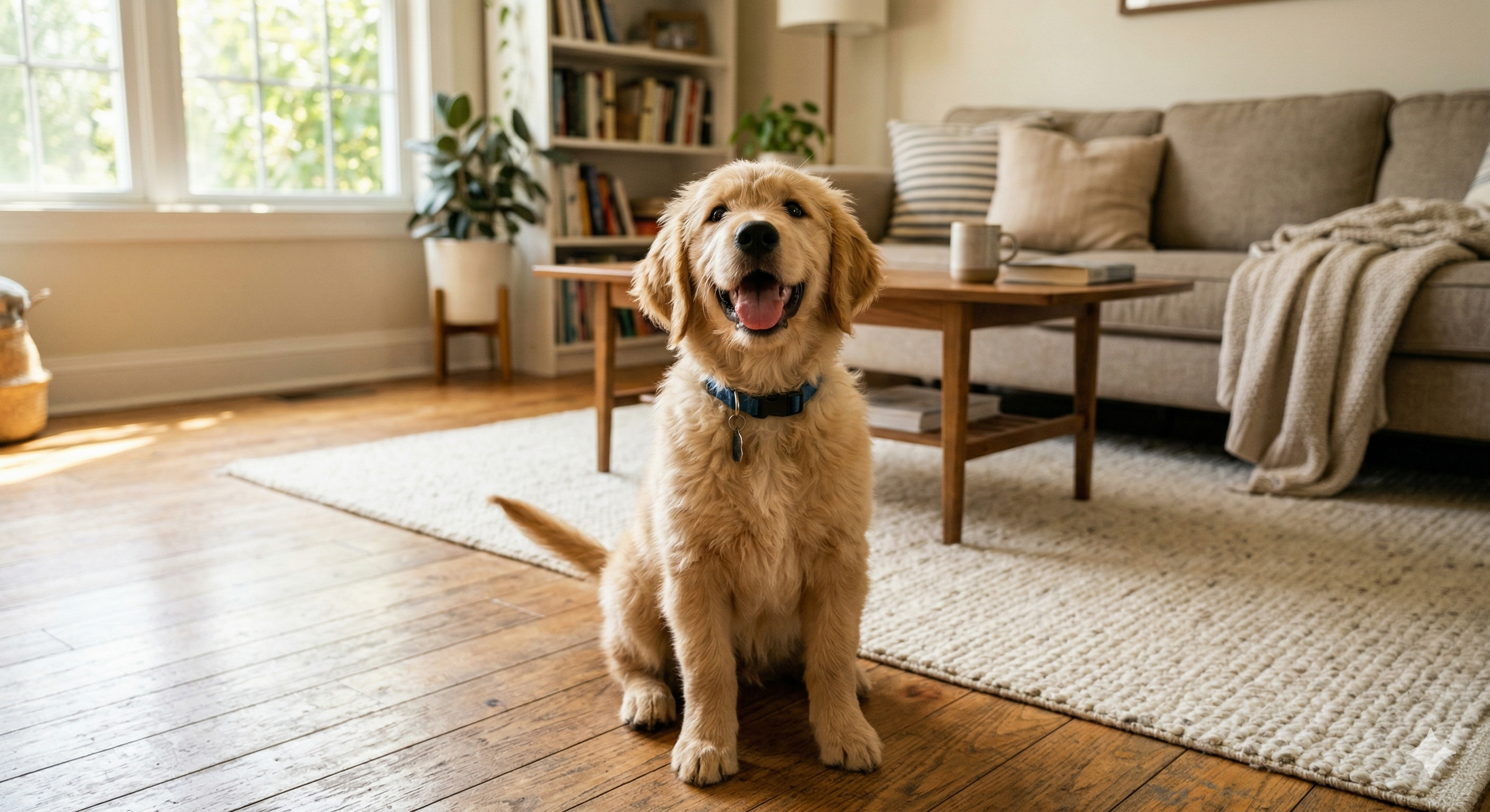 Happy pet portrait