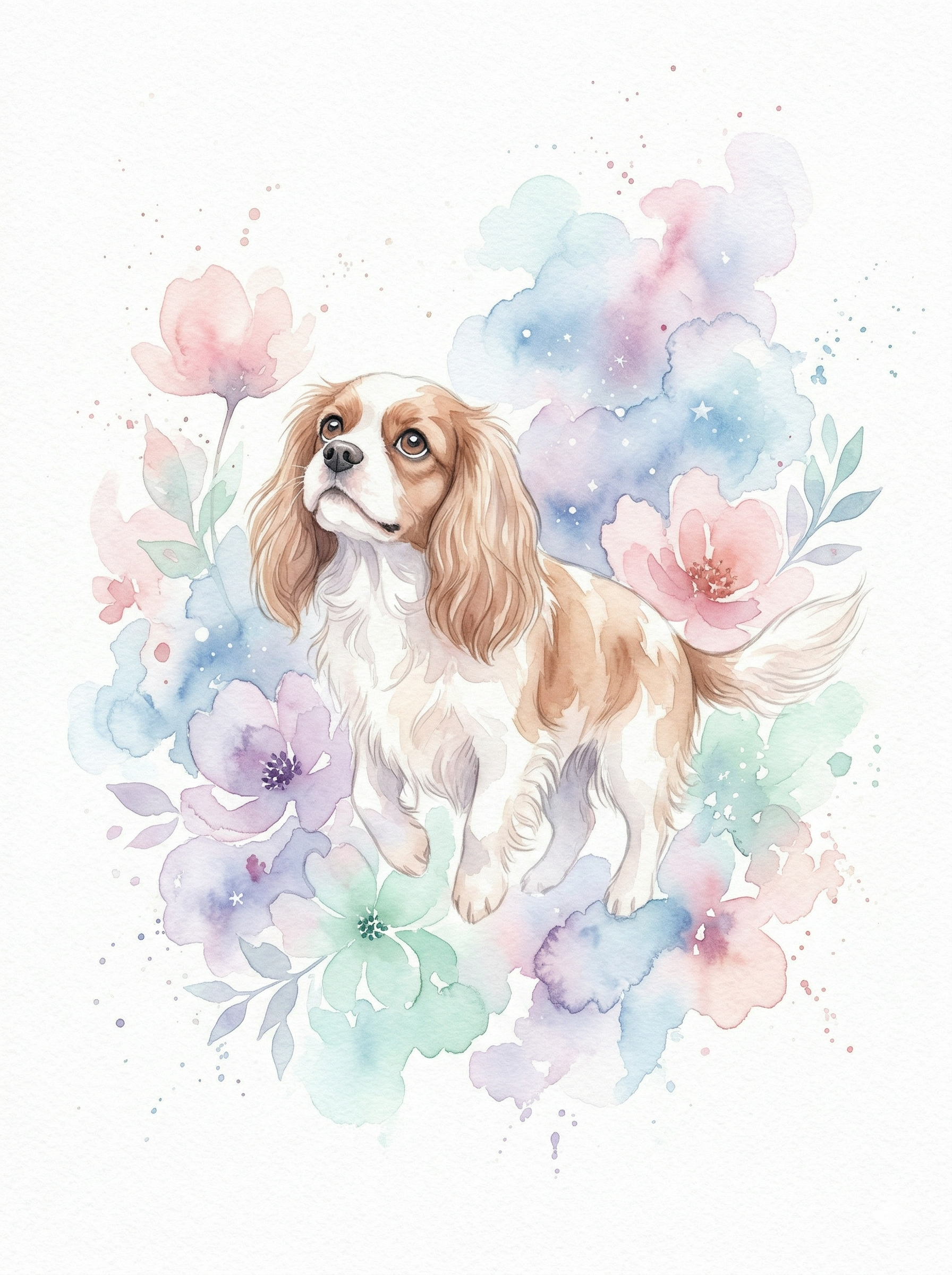 Watercolor portrait style